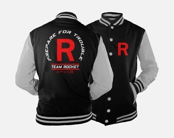 Team Rocket Varsity Jacket inspired by Pokemon