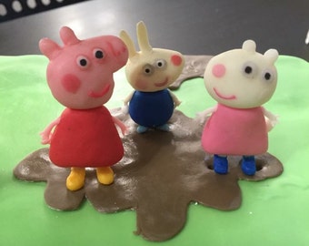 Peppa Pig cake topper