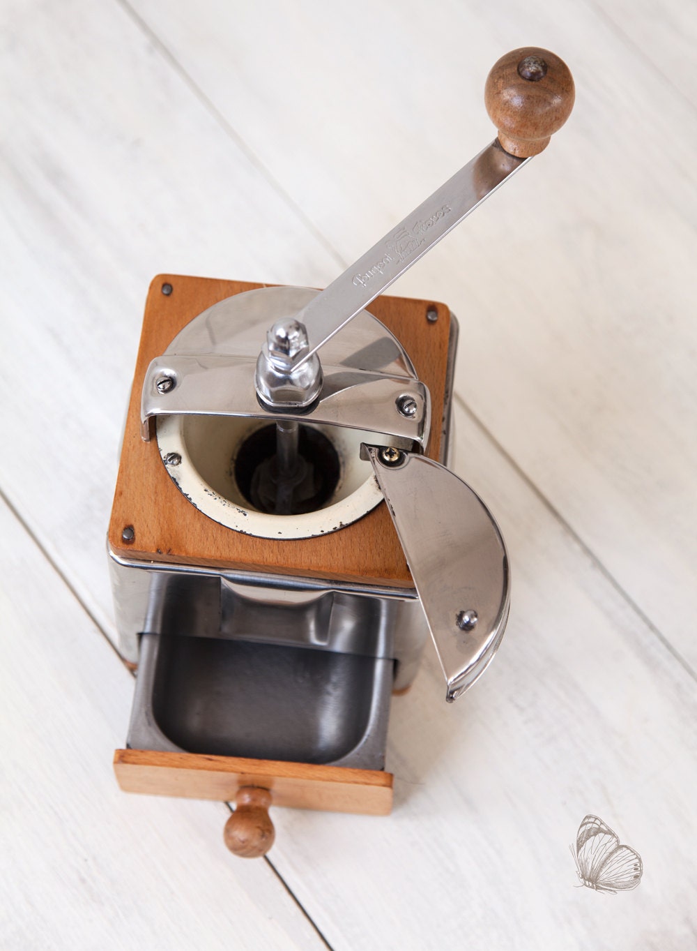 1950's Peugeot French Coffee Grinder / Mill Modele