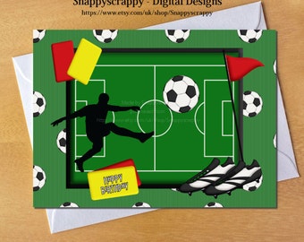 Geburtstagskarte fußball | Etsy