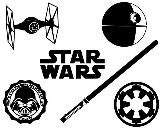 Star Wars dxf svg eps png file for use with your Silhouette