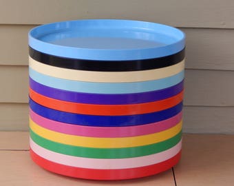 Heller Vignelli Dinner Plates - 9 7/8 inch - mix and match - rainbow heller - Massimo Vignelli