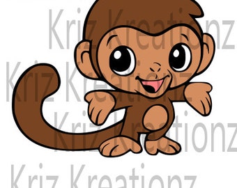Monkey SVG Cut File