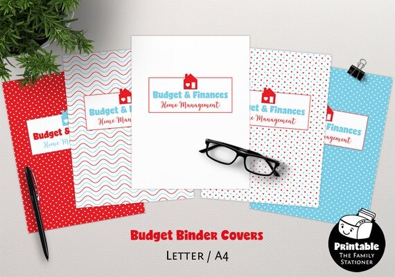 Finance Binder Covers Printable Home Binder Printable Budget