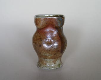 woman form, wood fired cup, wood fired woman cup