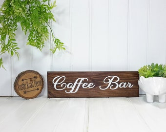 Coffee Bar Sign, Coffee Sign, Coffee Signs For Kitchen, Wood Coffee Sign, Kitchen Decor, Rustic Kitchen Sign, Coffee Bar Signs, Coffee