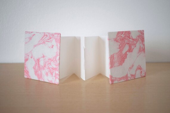 Blank notebook, Small notebook gift, Journal gift, Pocket notebook, Diary notebook, Handmade notebook, Marbled journal