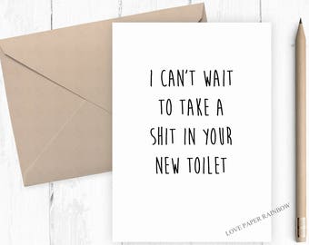 funny new house card, funny moving house card, funny new home card, new home card, new house card, moving home card, moving house card, rude