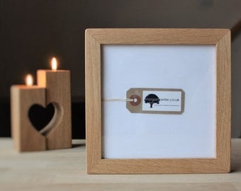 6x6 Wooden photo frames - 6 x 6 - square oak picture frames