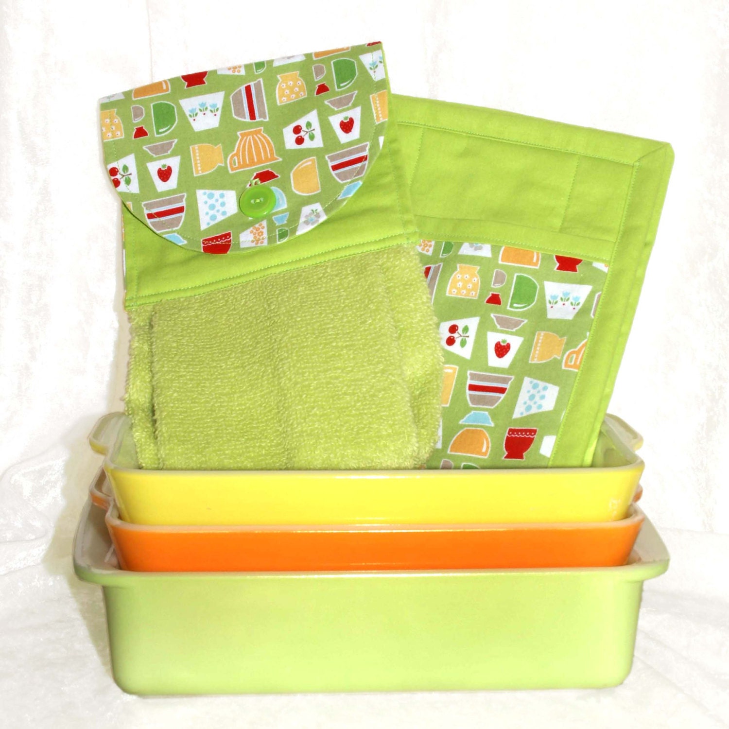 Hanging Kitchen Towel Hanging Hand Towel Lime Green