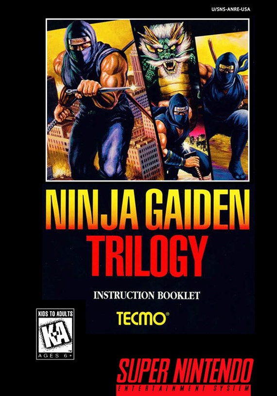 Items similar to Ninja Gaiden Trilogy manual on Etsy