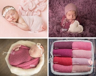 Pink Newborn Wrap,Newborn Wrap,Newborn Photo Prop,Photo Prop,Baby Wrap,Stretch Knit Wrap,Blush Wrap,Blush Pink,Photography Prop,Stretch Wrap