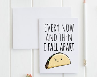 Funny taco card | Etsy