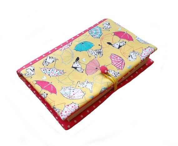 Fabric book cover cats, notebook cover, journal cover, soft book cover, traveler book cover, bible cover, reusable book cover,cover for book