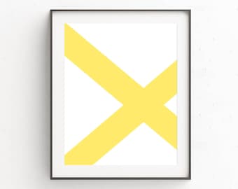 Yellow Printable Art | Digital Print | Extra Large Artwork