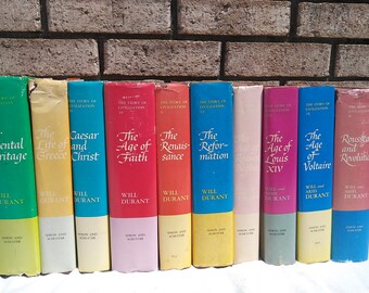 10 volume set of The Story Of Civilization