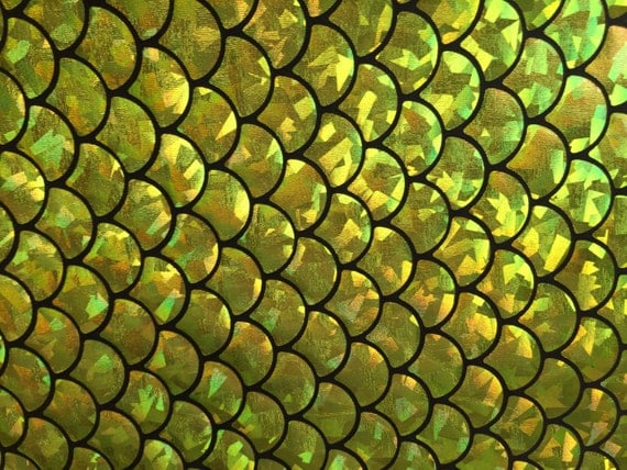 NEW Yellow Mustard Mermaid Fish Scales 3/4 inch