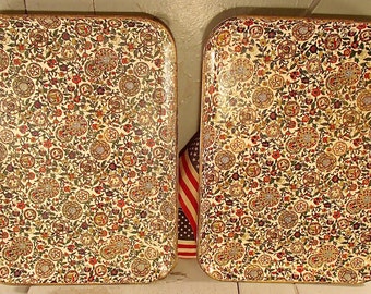 Paper Mache, Vintage Trays, Alfred E. Knobler, Serving Trays, Barware, Snack Trays, Vintage Decor, Art Deco Platters