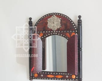 Moroccan Wall Mirror for Bathroom, Dresser, Living Room Decor