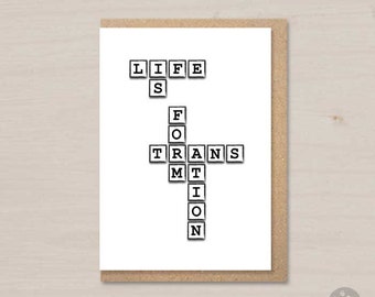 Beautiful 99 A3 Farewell Card