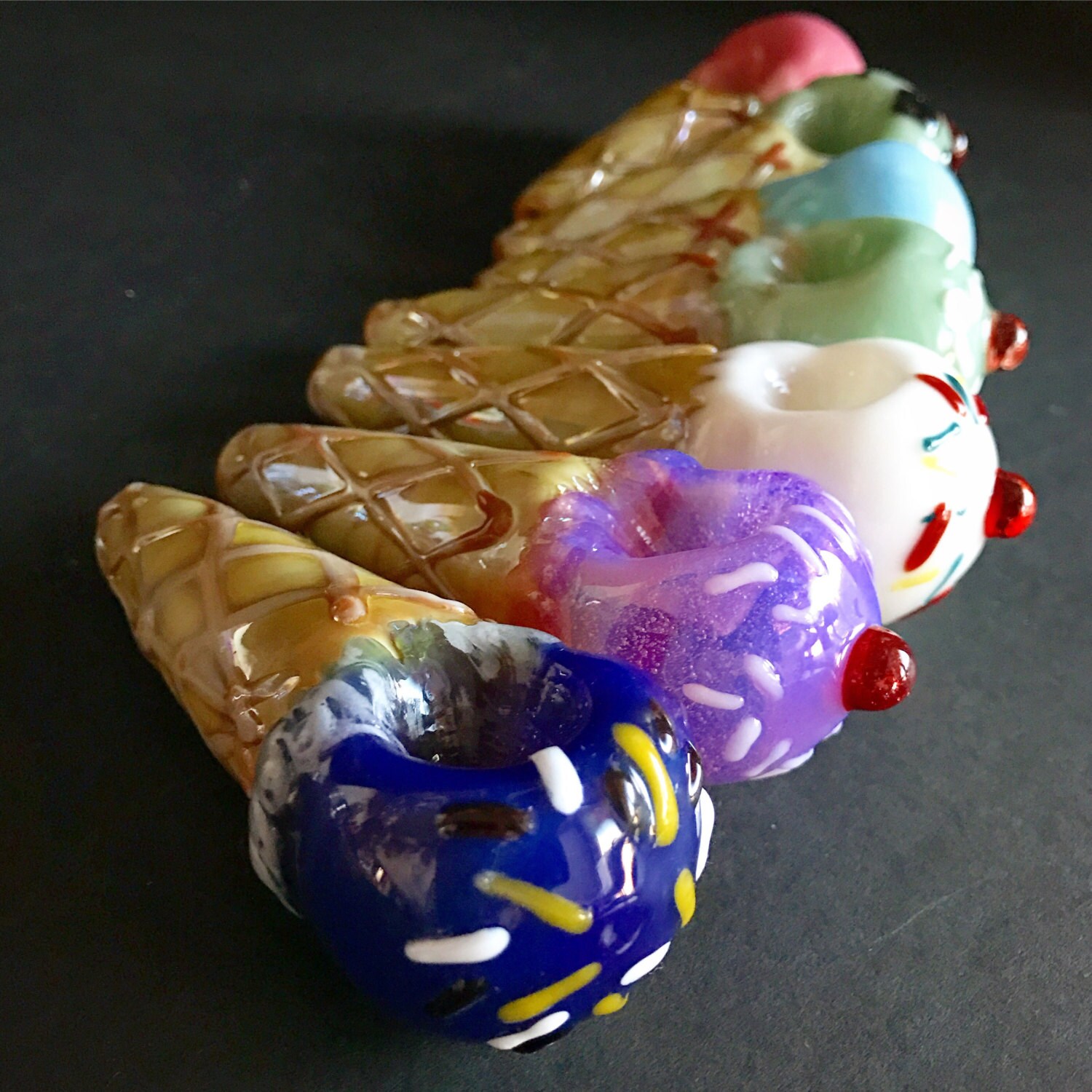 Ice Cream Cone Pipes are Delicious by ZamaDesign on Etsy