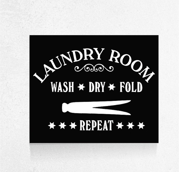 Laundry Room Cute Sign Wood