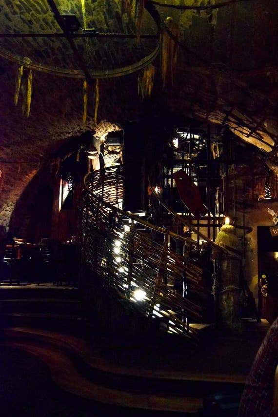 Prague Photography, Prague Wall Decor, Black, Blue, Czech Republic, Gothic Prague, Prague "Underground in Prague" , Gothic photograph,