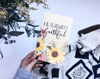 Customizable Yellow Sunflower Moleskin Journal