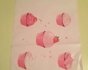 100 Lularoe Consultant Pink Cupcake Poly Mailers . 10" x 13 Flat Poly Mailers, Adhesive Flat Envolpes.
