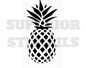 Pineapple Mylar reusable Stencil by Superior Paint Co. for DIY home decor projects and furniture painting