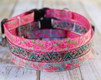 Designer Inspired Cat Collars - XS Dog Collars - Floral Cat Collar - XS Dog Harness - Nautical Cat Collar - Star Fish Cat Collar