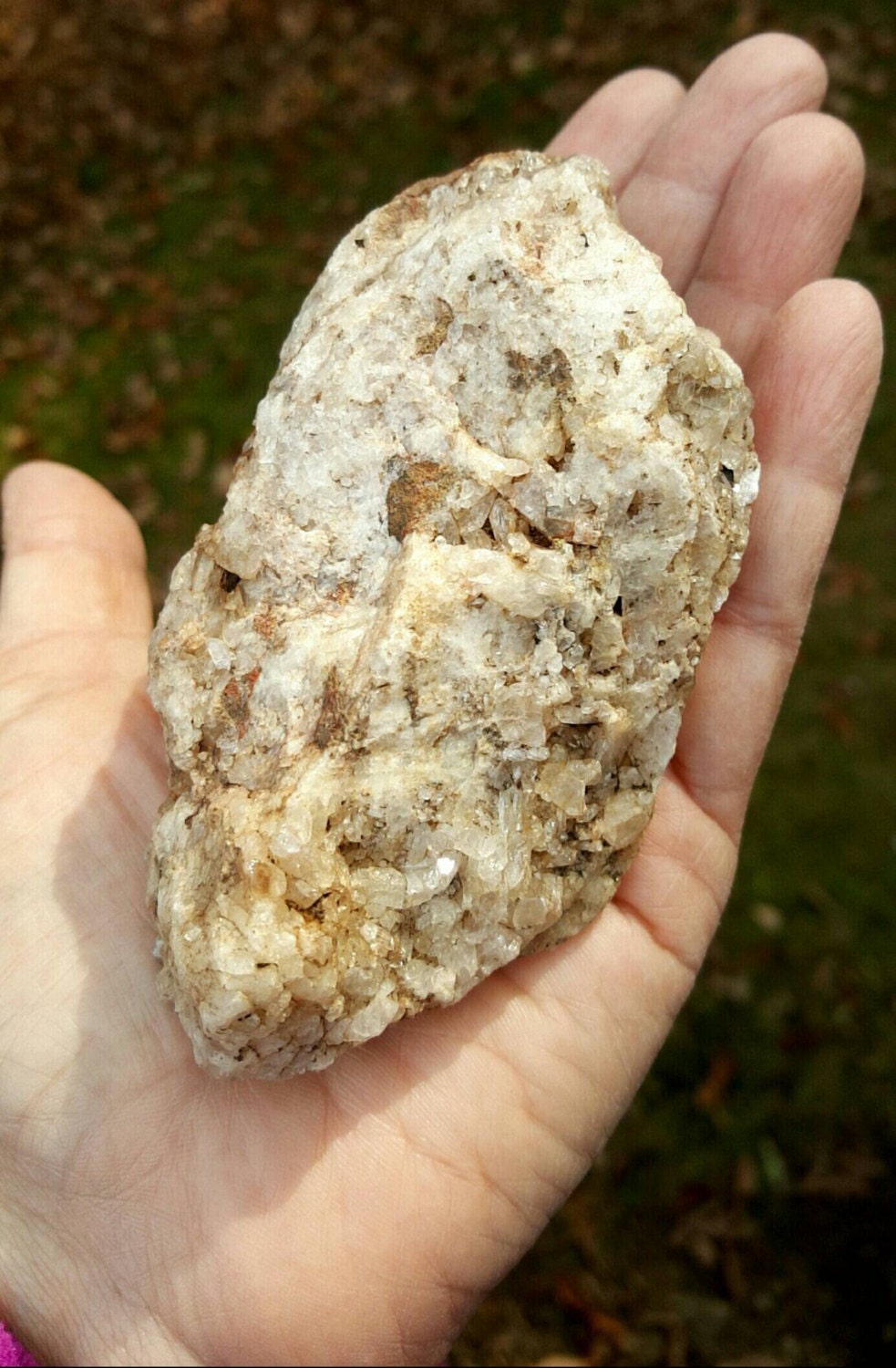 Raw Quartz With Calcite Rough Quartz Specimen Rock by PopRocksBox
