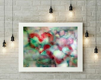 Digital Hearts Printable Valentine's Day Print Hearts Download Digital Art Love Print Decor Hearts Wall Art Love Gift for Him Valentine's