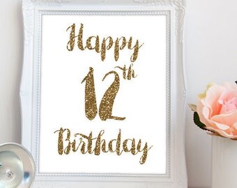 12th birthday | Etsy