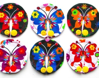 Butterfly SET of 6 feeding tube pads, PEG covers, Gtube pads, buttons G-tube mic-key button, podkładki pod PEG