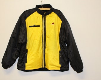 yellow adidas puffer jacket