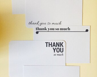 Thank you cards - Minimalist - Postcards - Pack of 10