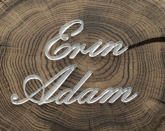 Laser cut names, Set of wedding place cards, wedding table signs, place cards, name cards, name cards wedding