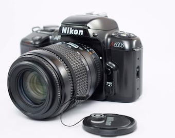 Nikon FG Black 35mm SLR Film Camera with Nikon Nikkor 35mm 1:2