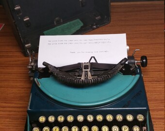 1928 Remington Portable #2 typewriter with case - working condition!