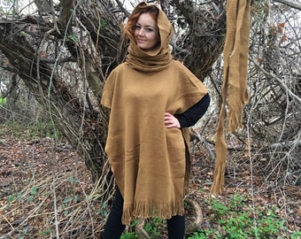 Mustard Color Poncho, Game Of Thrones Poncho, Vikings Clothing, Ponchos, Knight Ponchos, Boho Ponchos, Festival Wrap, Shawl, Ethnic Ponchos