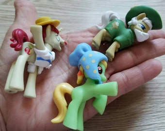 My Little Pony CAKE TOPPER Set of 3 figures. Flam, Apple Munchies, Apple Strudel