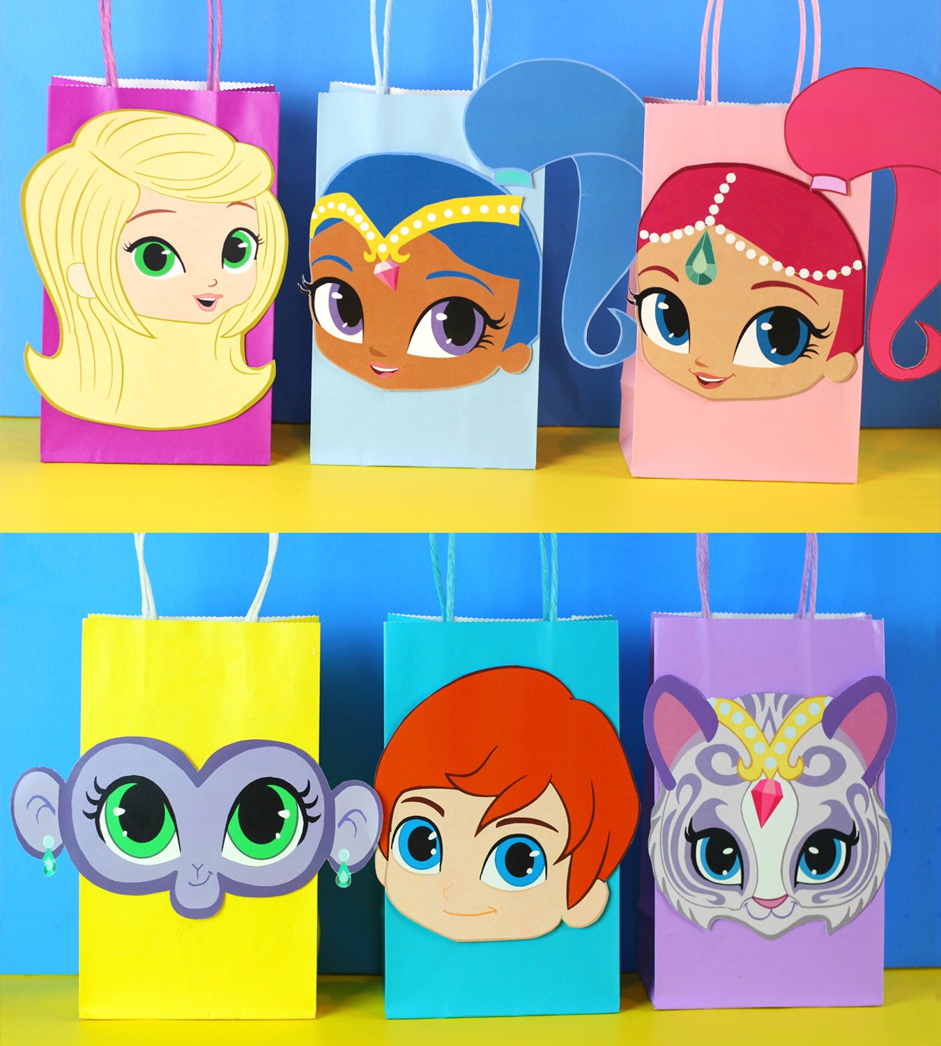 Shimmer &amp; Shine Favor Bag Instant Download by SimplyMadewithSam