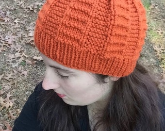 Lovely Orange Knit Beanie