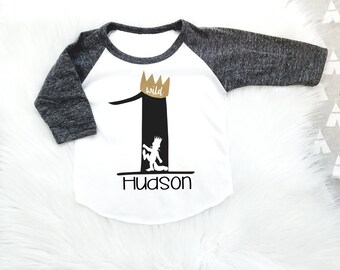 Where The Wild Things Are Birthday Shirt, Wild One, First Birthday, Max, 1st Birthday, One Birthday shirt, Cake Smash