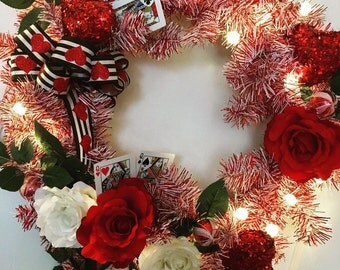 Queen of Hearts Wreath