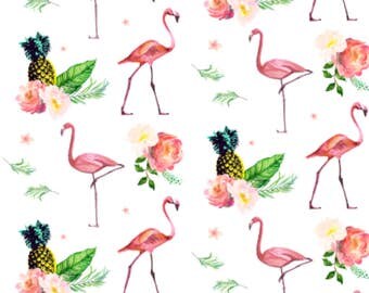 Baby Swaddle, Crib Sheet, BabyBlanket | Flamingo Bedding, Flamingos Swaddle, Flamingos Blanket, Tropical, Baby Girl Blanket