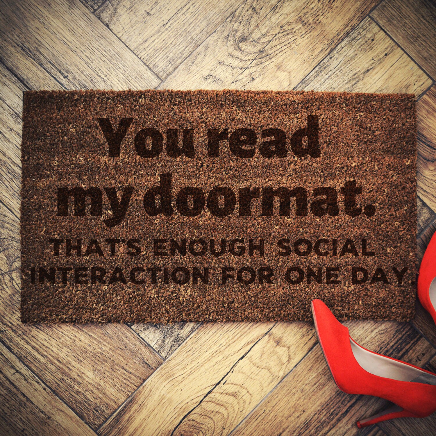 You read my doormat Door Mat doormat 60x40cm coconut