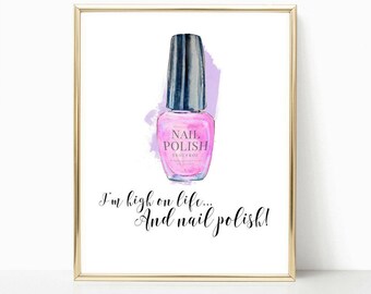 nail salon decor, bedroom decor, bathroom prints, beauty salon quote, nail wall art, nail polish, beauty salon decor, beauty quotes, print