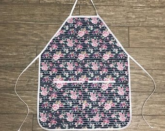 Pink and Teal Tree Geometric Smock 6M-3T